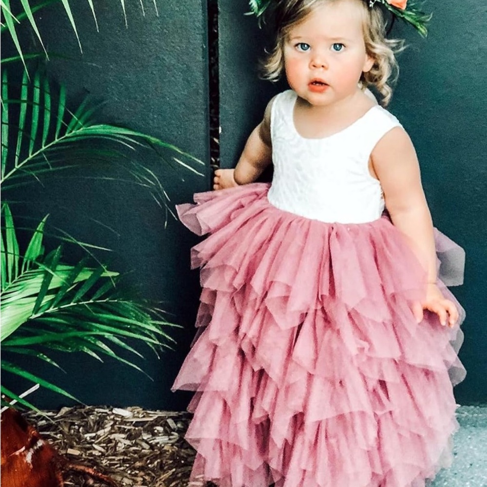 Adorable Pink Tulle Dress for Toddlers